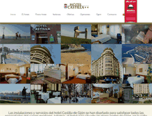 Tablet Screenshot of hotelcastillagijon.com
